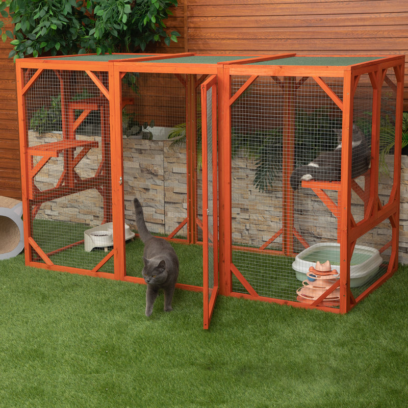 Tucker Murphy Pet Chamika Outdoor Playpen Cat Cage Catio 794C1AD5516148A78FB8F00F0FE5F1CC